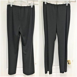 Folio Women Black Dress Pants Elastic Waist Excellent Condition Size M